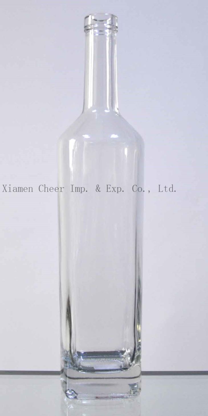 Potel wydr clir Gwyn uchel 750ml (2812)